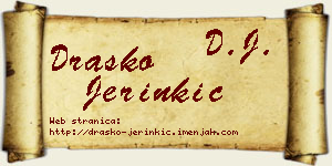 Draško Jerinkić vizit kartica
